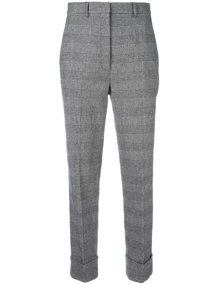 Hache Straight Trousers, Women's, Size: 46, Black, Cotton/polyester/wool/cotton