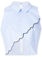 Vivetta Asymmetric Cropped Shirt - Blue