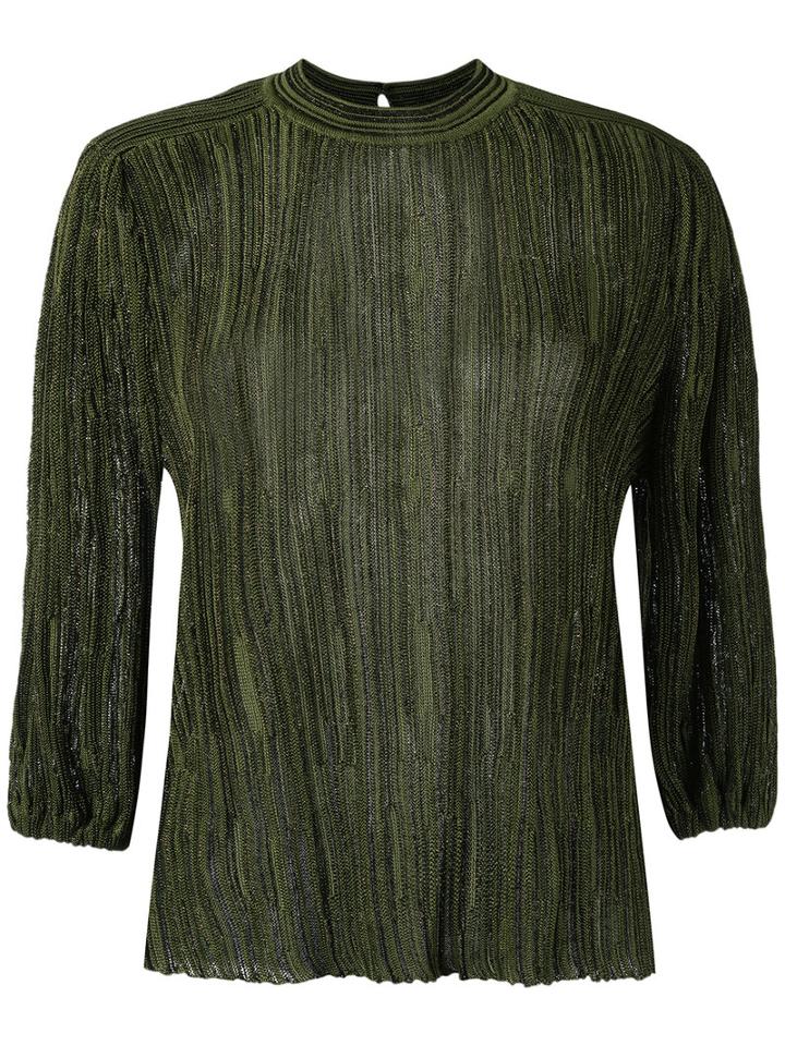 Gig - Knit Blouse - Women - Polyamide/polyester/spandex/elastane/viscose - G, Women's, Green, Polyamide/polyester/spandex/elastane/viscose
