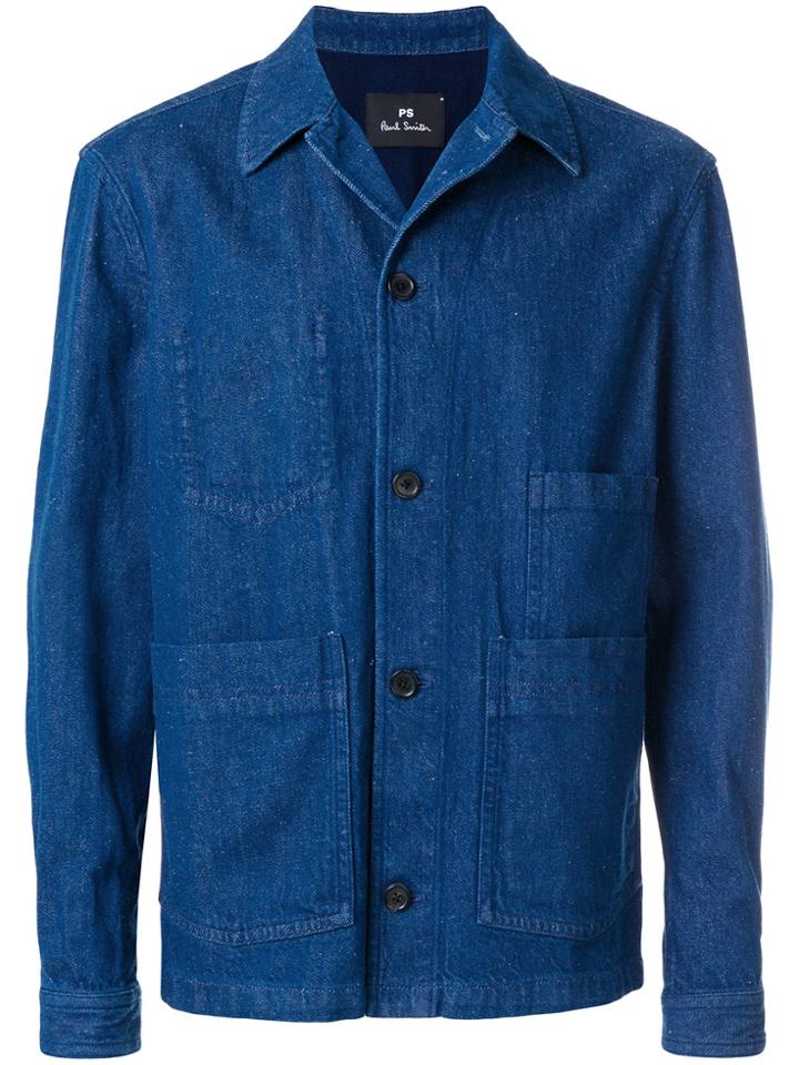 Ps By Paul Smith Chore Denim Jacket - Blue