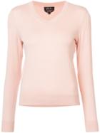 A.p.c. Knitted Long Sleeved Top - Pink & Purple