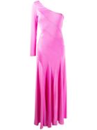 A.n.g.e.l.o. Vintage Cult 1960's Single Sleeve Diagonal Gown - Pink