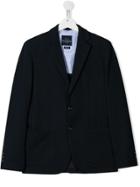 Harmont & Blaine Junior Fitted Single-breasted Blazer - Blue