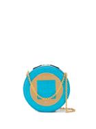 Mulberry Circle Structured Crossbody - Blue