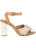 See By Chloé Jute Ribbon Sandals - Nude & Neutrals