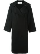 Valentino Oversized Coat, Women's, Size: 40, Black, Polyamide/spandex/elastane/angora/virgin Wool