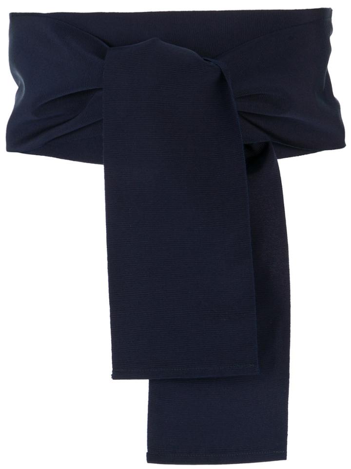 Sara Roka Tie Wide Belt - Blue