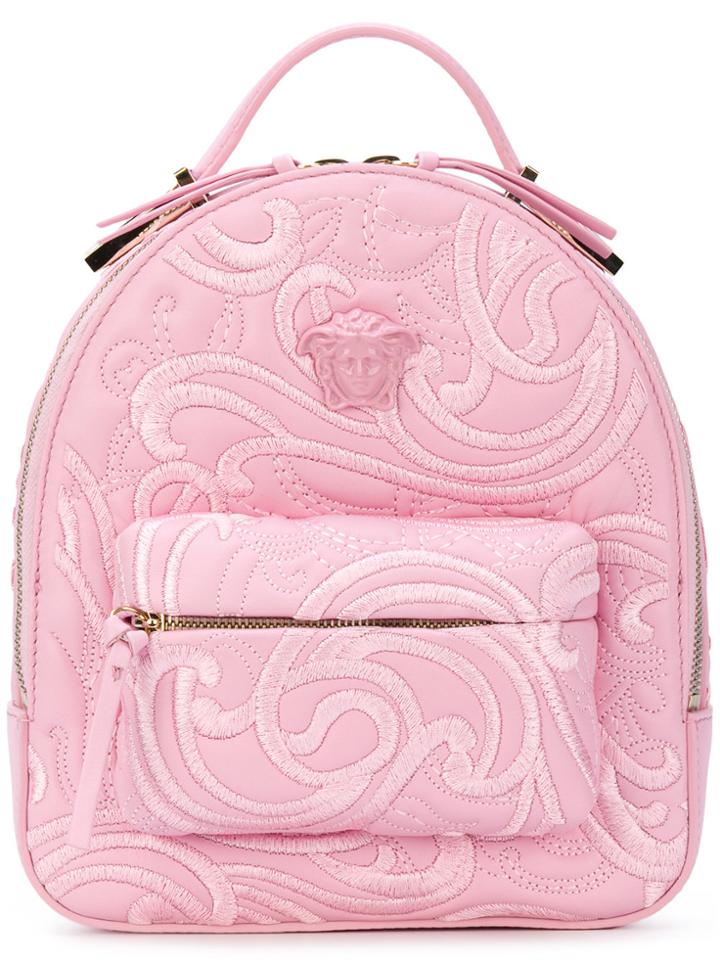 Versace Palazzo Chain Backpack - Pink & Purple
