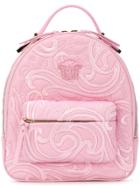 Versace Palazzo Chain Backpack - Pink & Purple