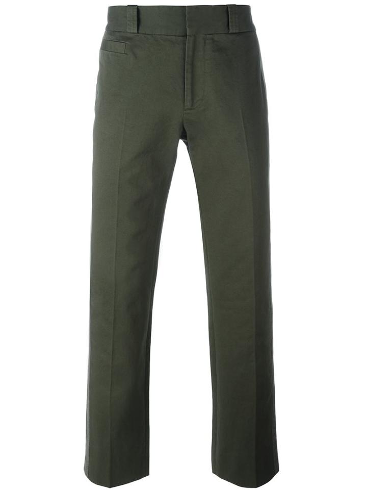 Marc Jacobs Cropped Trousers, Men's, Size: 48, Green, Cotton