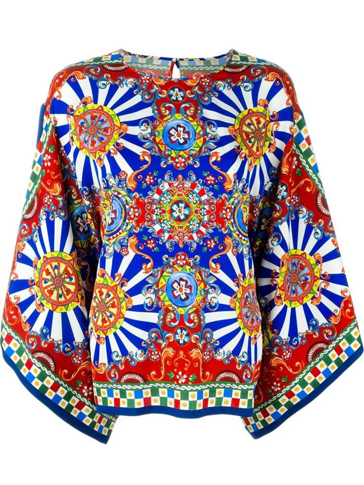 Dolce & Gabbana Printed Kimono Top