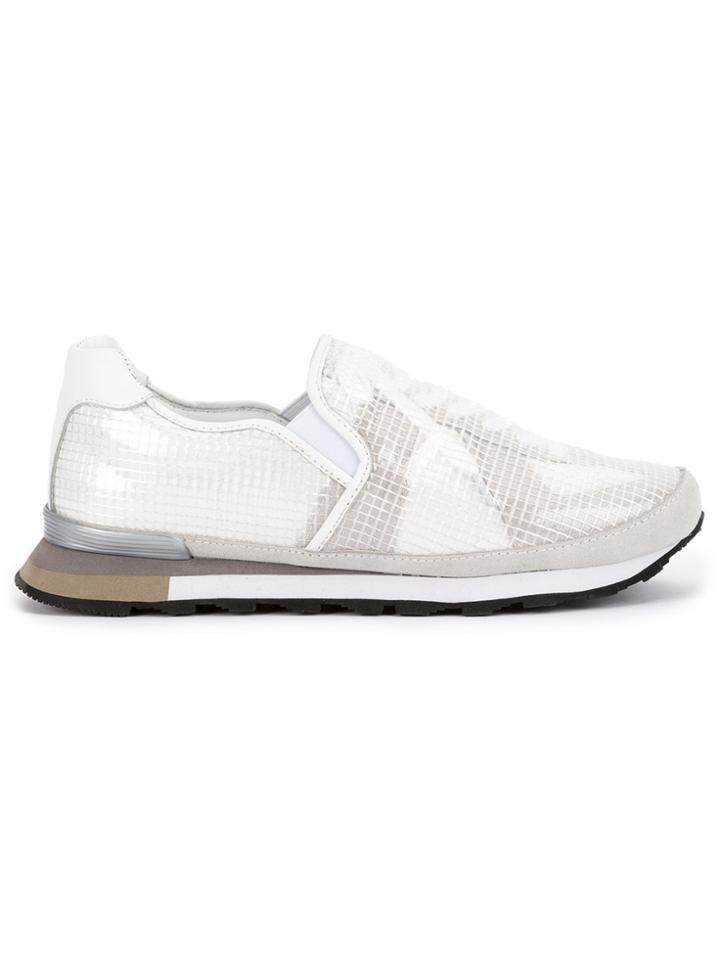 Maison Mihara Yasuhiro Layered Mesh Sneakers - White