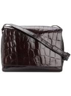 Prada Vintage Crocodile Effect Shoulder Bag - Brown
