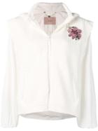 Twin-set Layered Knit Hooded Jacket - White