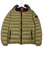 Ai Riders On The Storm Kids Teen Hooded Padded Jacket - Green
