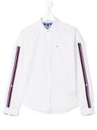 Tommy Hilfiger Junior Stripe Appliqué Shirt - White