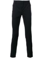 Balmain Slim Fit Trousers, Men's, Size: 48, Black, Cotton/polyurethane/polyester/cotton