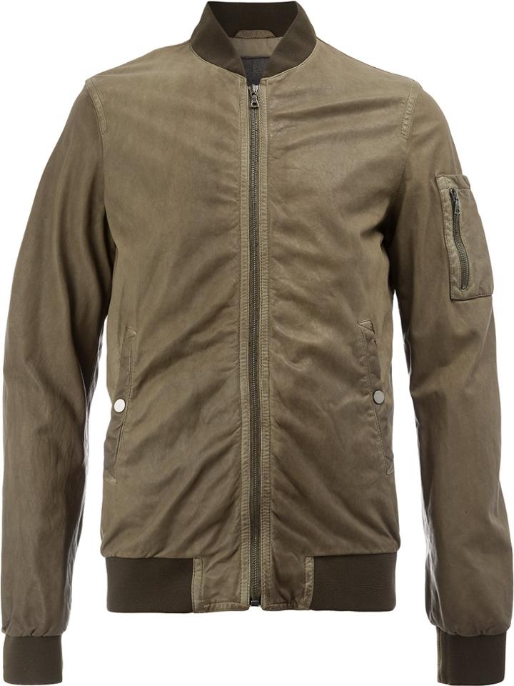 Drome Zipped Bomber Jacket - Green