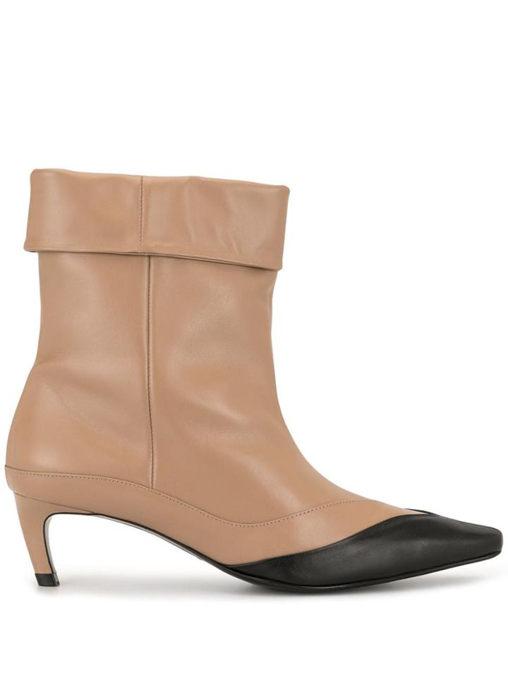 Salondeju Pointed Heel Boots - Neutrals