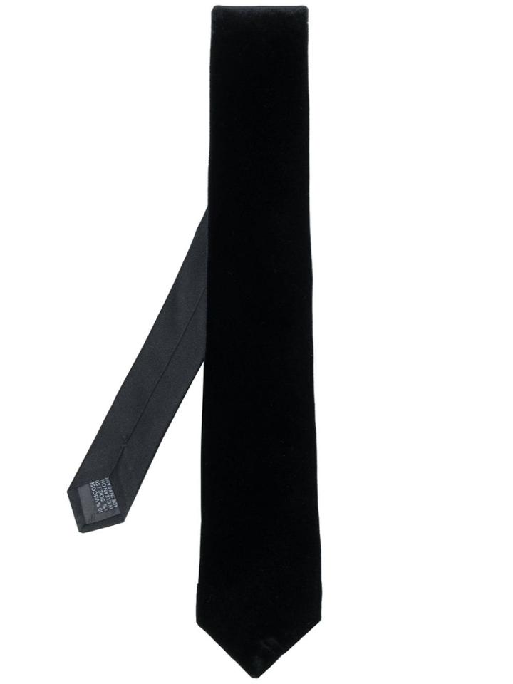 Lanvin Classic Velvet Tie - Black