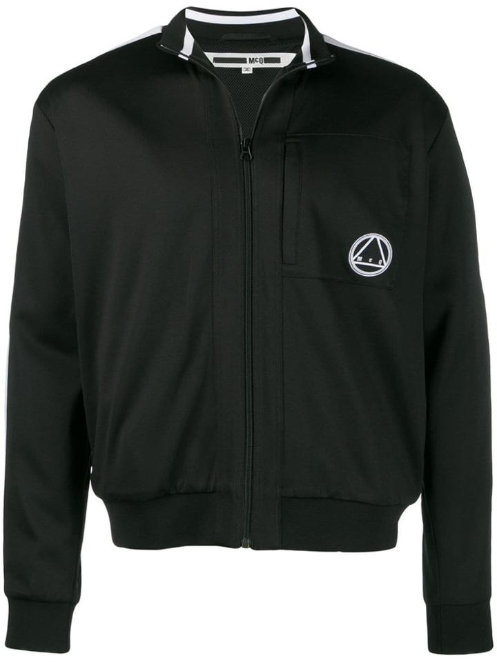 Mcq Alexander Mcqueen Logo Zip Sweatshirt - Black
