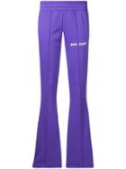 Palm Angels Flared Track Trousers - Purple