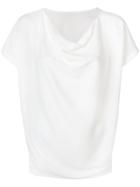 Issey Miyake Cowl Neck T-shirt - White