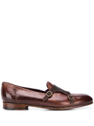 Lidfort Classic Jago Monk Shoes - Brown