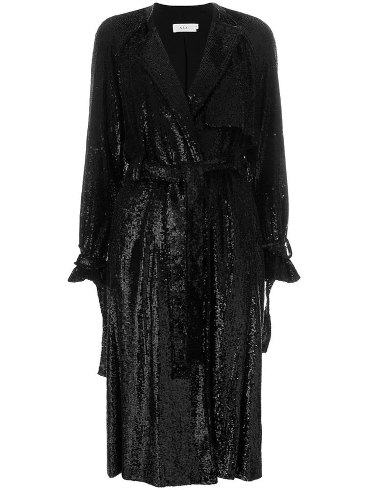 A.l.c. All-over Sequin Coat - Black