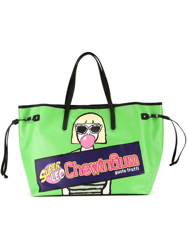 Leo 'chewingum' Tote Bag, Women's, Green