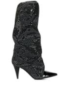 Marc Ellis Embellished Sock Boots - Black
