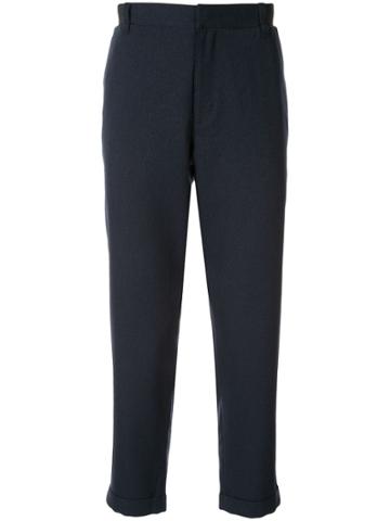 D'urban Cropped Tailored Trousers - Blue