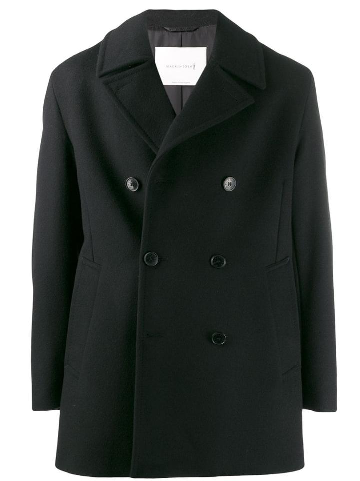 Mackintosh Broom Black Wool & Cashmere Pea Coat Gm-1017f