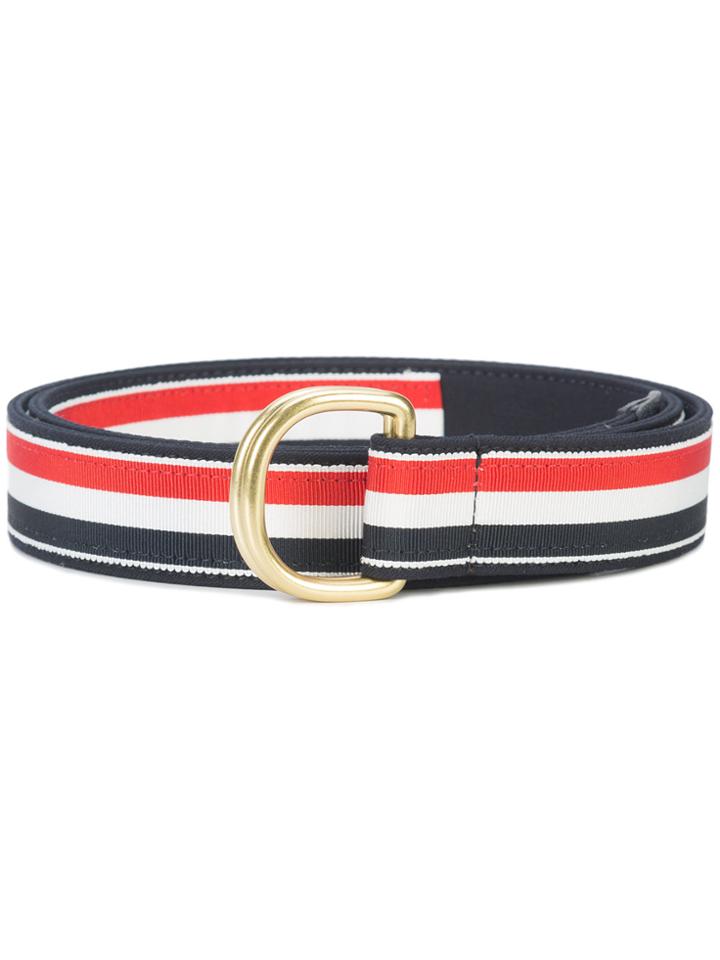 Thom Browne Signature Stripe Belt - Blue