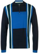 Ps Paul Smith Colour Block Sweater - Blue