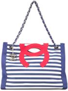 Chanel Vintage Cc 2way Marin Cruise Shoulder Tote Bag, Women's, Blue