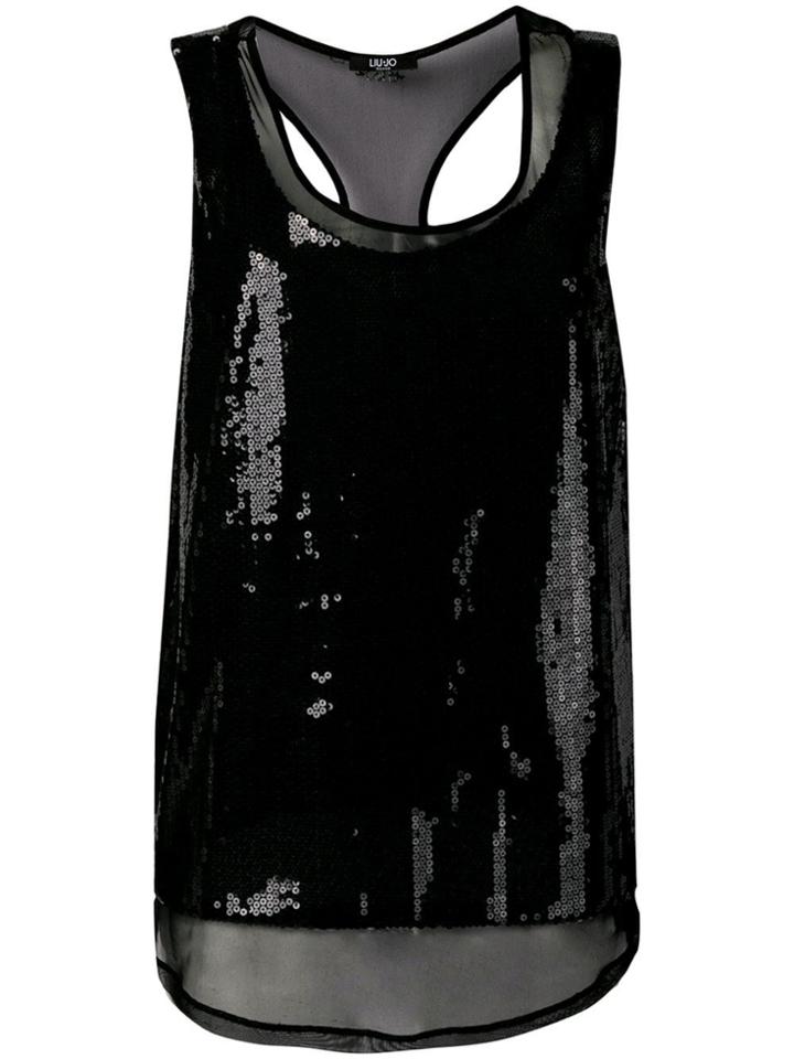 Liu Jo Afrodite Sequin Top - Black