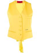 Styland Power Button-up Waistcoat - Yellow