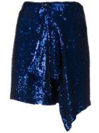 P.a.r.o.s.h. Sequin Mini Skirt - Blue