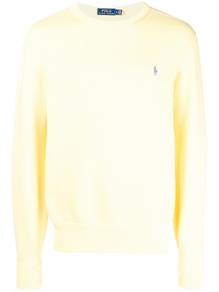 Polo Ralph Lauren Classic Crew Neck Sweater - Yellow & Orange
