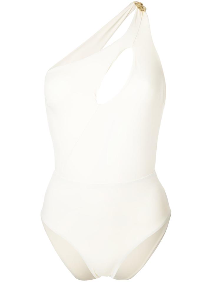 Elena Makri Asymmetric Swimsuit - White