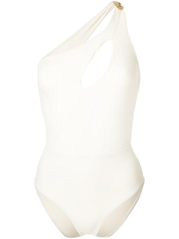 Elena Makri Asymmetric Swimsuit - White