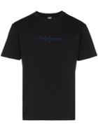 Yohji Yamamoto Logo Print Cotton T-shirt - Black
