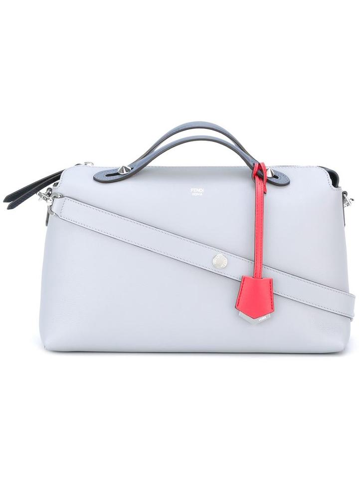 Fendi Large By The Way Tote, Women's, Grey, Leather