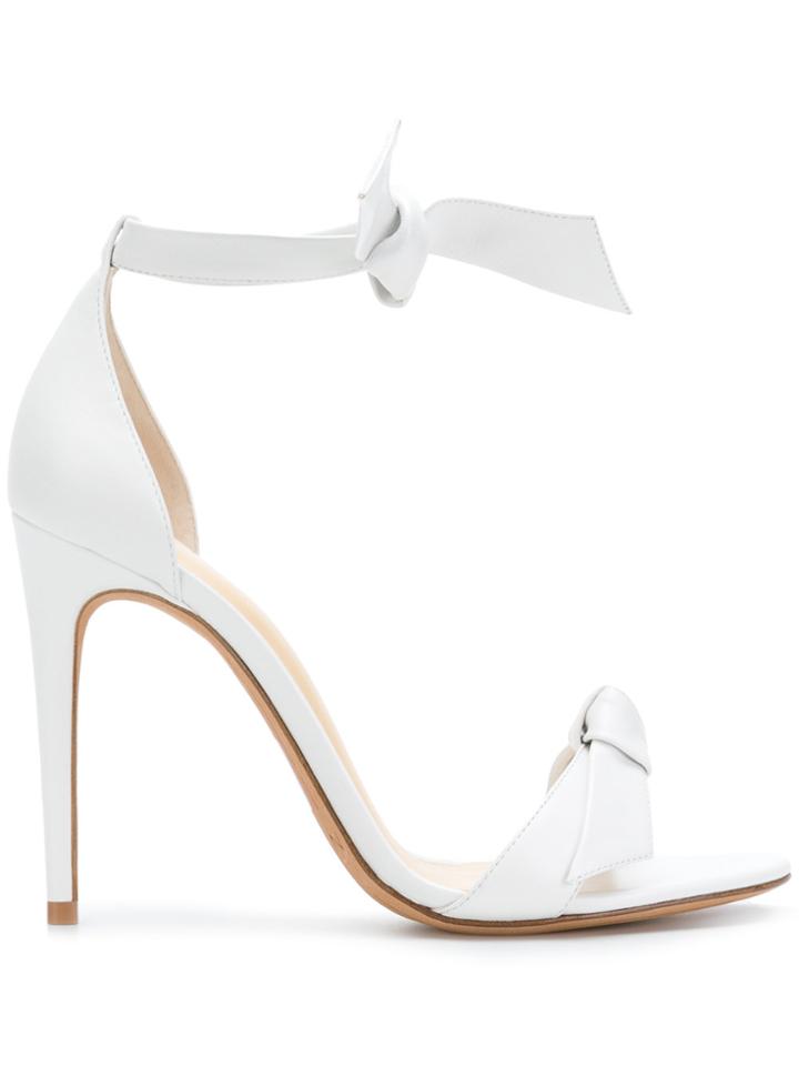 Alexandre Birman Bow Strap Sandals - White