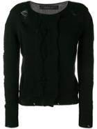 Federica Tosi Abstract Knit Jumper - Black
