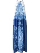 Twin-set Jeans Sleeveless Printed Maxi Dress