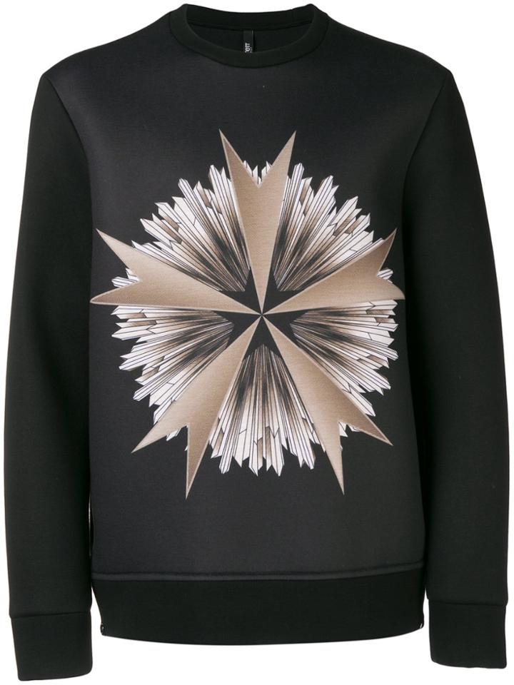 Neil Barrett Geometric Print Sweatshirt - Black