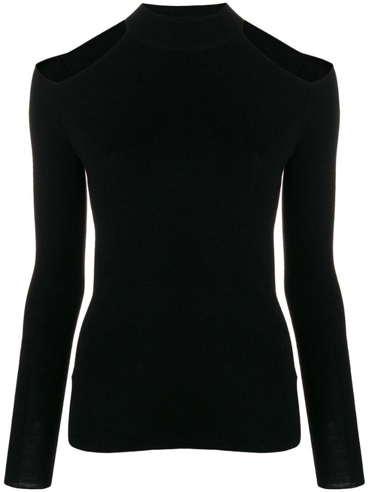 Michael Michael Kors Cut-out Shoulder Jumper - Black