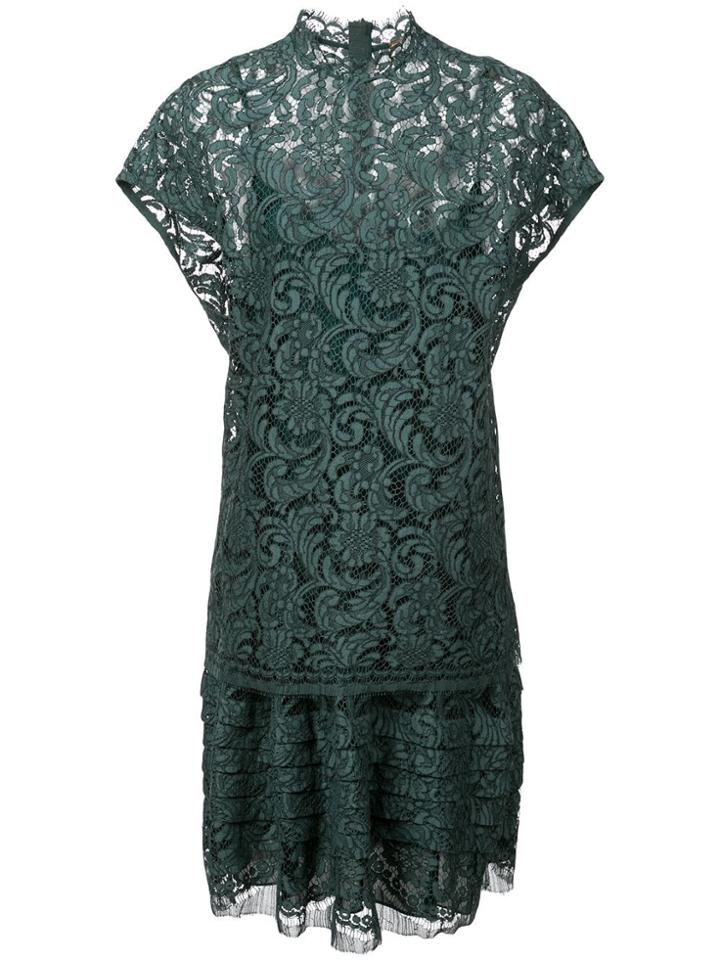 Adam Lippes Double Layer Midi Dress - Green